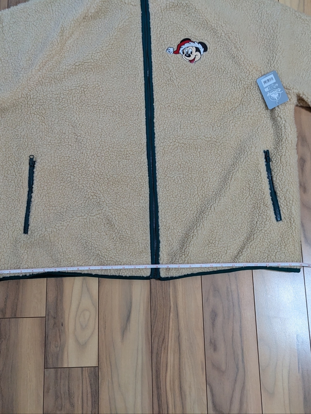 NWT!  Disney Santa Mickey Mouse Holiday Polar Fleece Jacket Adult Size 3XL - Picture 9 of 14